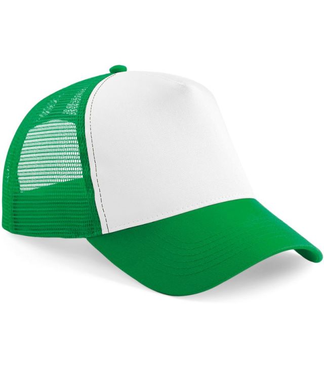 5 Panel Trucker Kappe, pure green/white