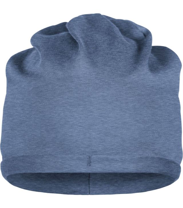 Bio Baumwoll Beanie, light denim melange