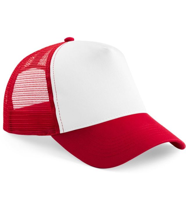 Kinder 5 Panel Trucker Kappe, classic red/white