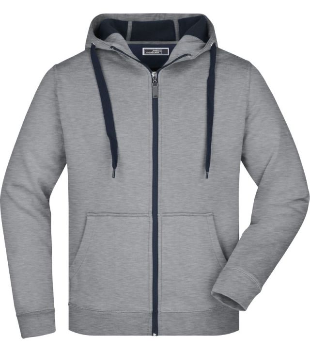 Herren Doubleface Jacke, sport grey/navy