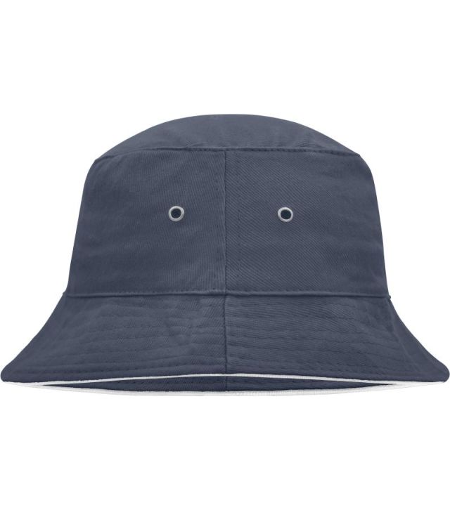 Fischer Hut mit Paspel, navy/white