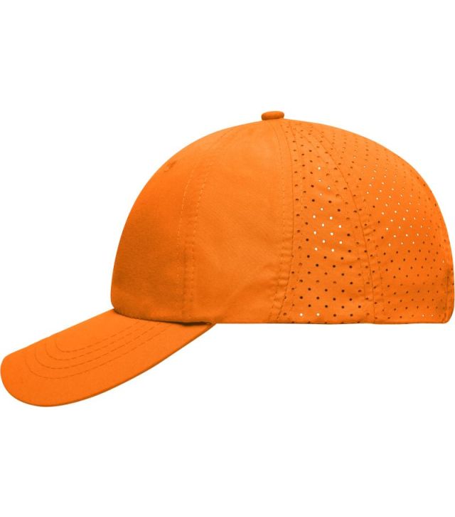 8 Panel Microfaser Laser Cut Kappe, orange