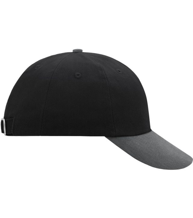 6 Panel Raver Kappe, black/charcoal