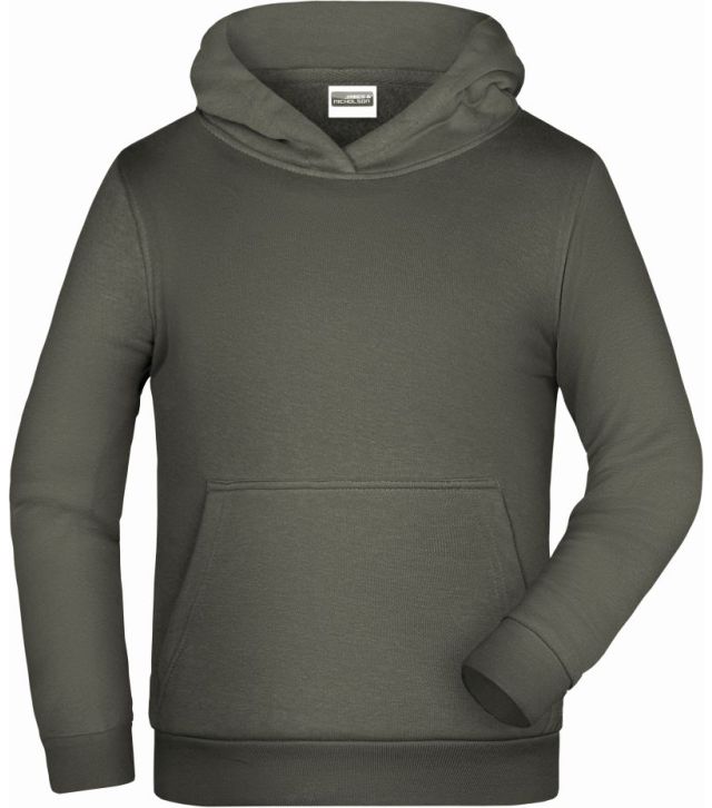 Kinder Kapuzen Sweater, dark grey