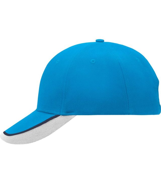Half-Pipe-Sandwich Kappe, aqua/navy/white