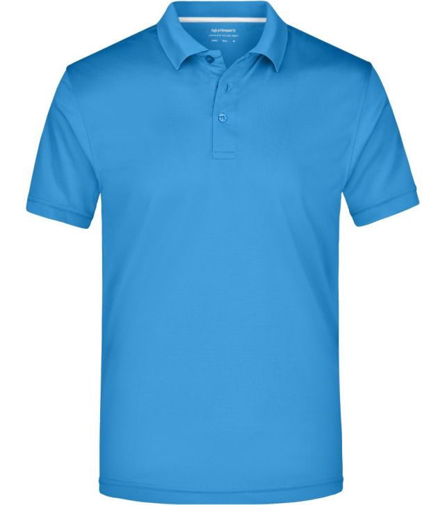 Herren High Performance Polo, azure