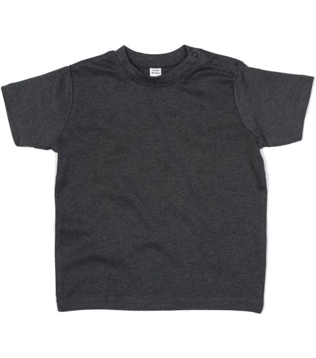 Baby T-Shirt, charcoal grey melange