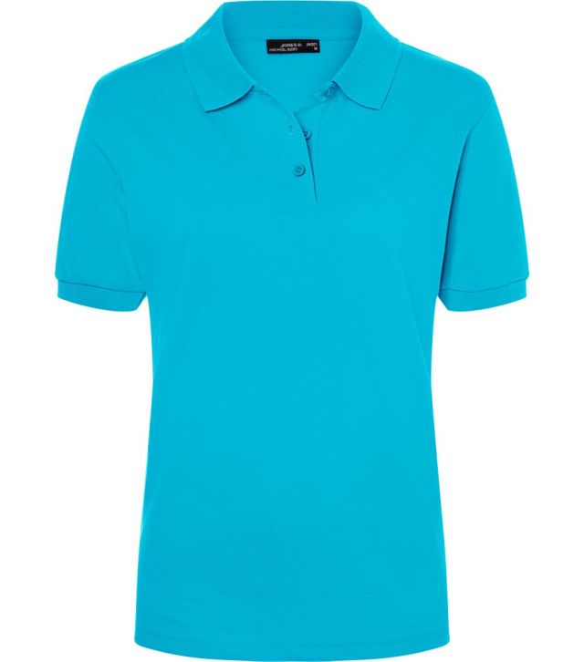 Damen Piqué Polo, turquoise