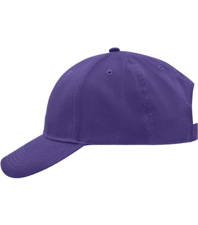 Gebürstete 6 Panel Kappe, mauve