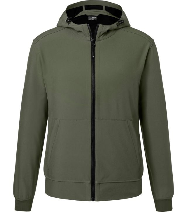 Herren 2-Lagen Kapuzen Softshell Jacke