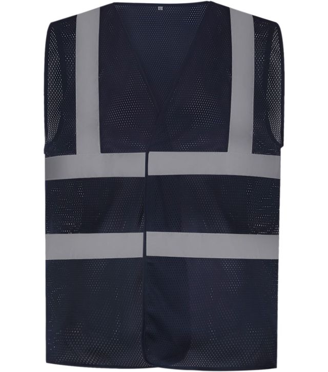 Hi-Vis Mesh Warnweste, navy