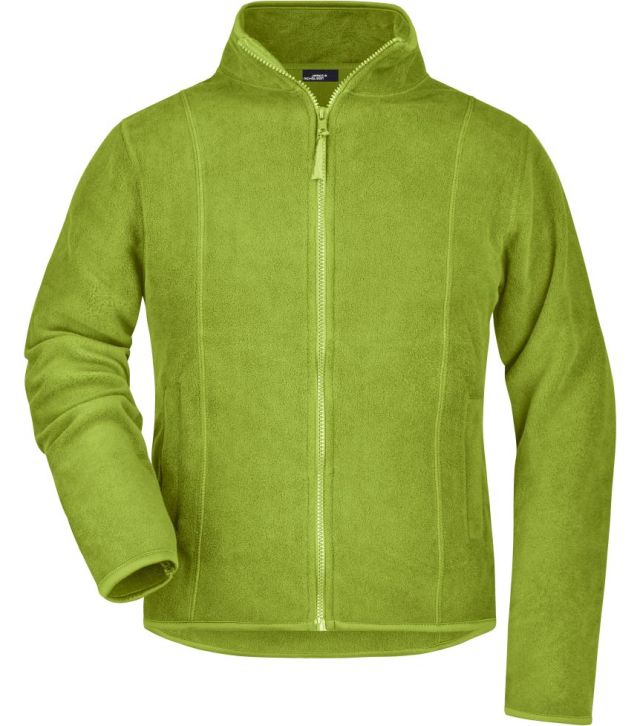 Damen Microfleece Jacke, lime green