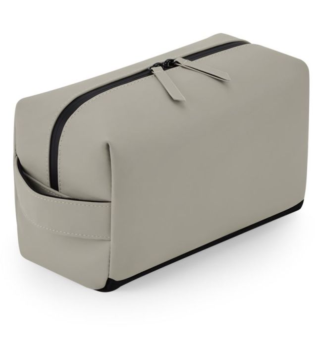 Matte PU Kosmetik/Accessoires Tasche, clay