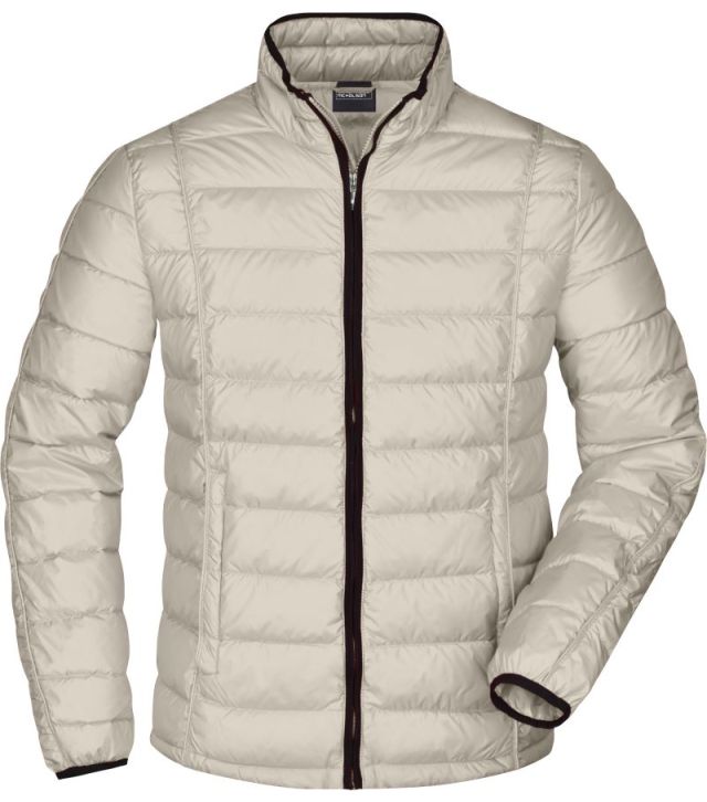 Herren Daunenjacke, off white/black