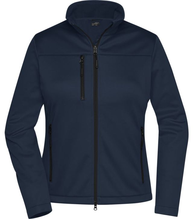 Damen 3-Lagen Softshell Jacke, navy