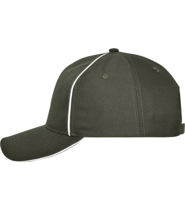 6 Panel Workwear Kappe - Solid, olive
