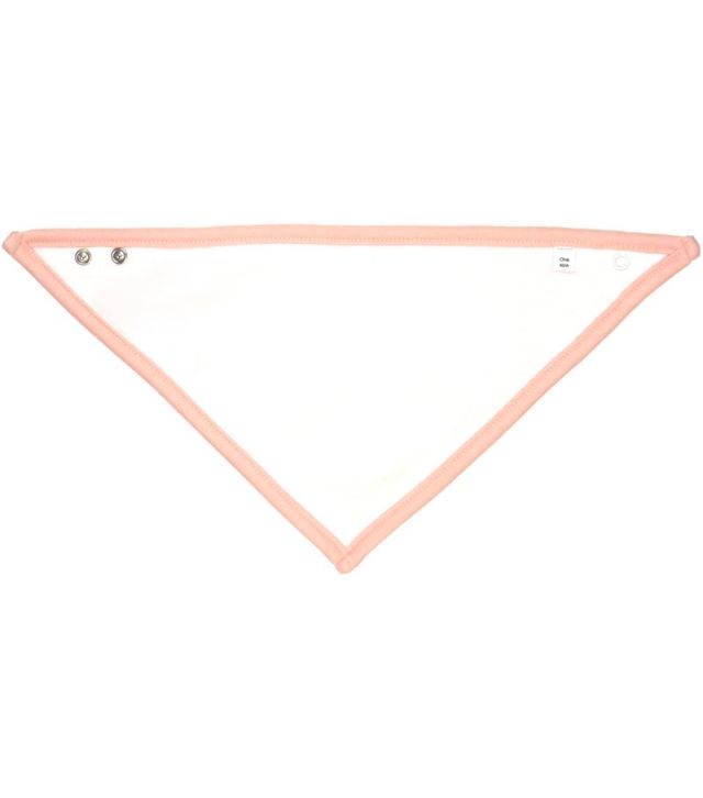 Bandana Lätzchen, white/powder pink