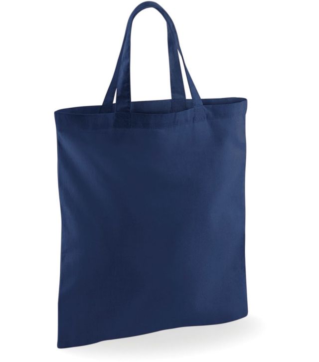 Baumwolltasche mit kurzem Henkel, french navy