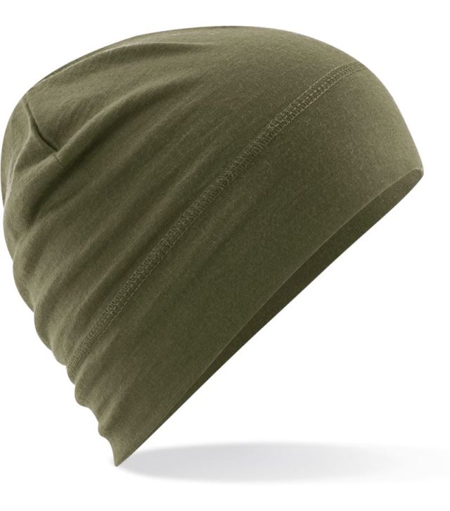 Merino Beanie, military green