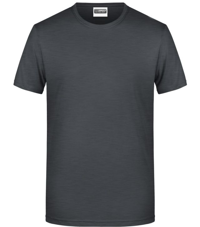 Herren Bio T-Shirt, black heather