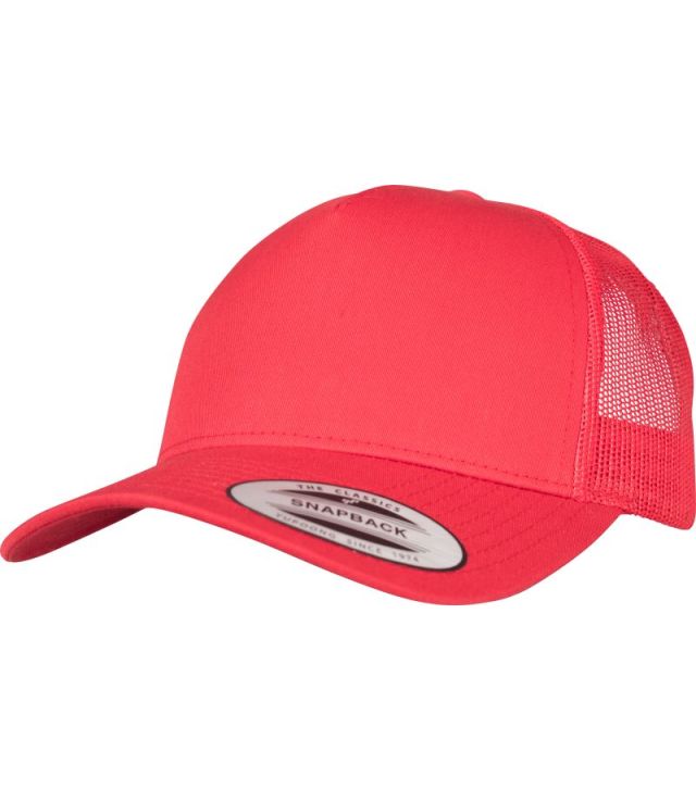 5 Panel Retro Trucker Kappe, red
