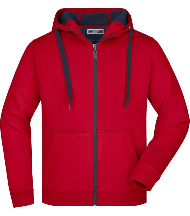 Herren Doubleface Jacke, red/carbon