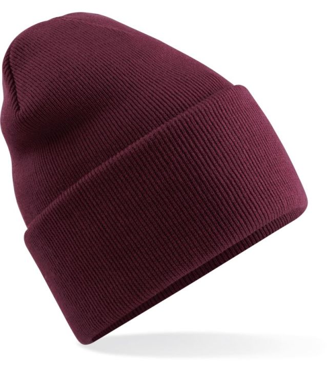 Strickmütze "Original" mit langem Umschlag, burgundy