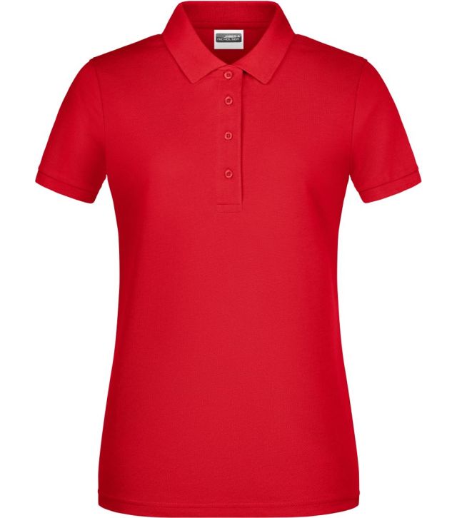 Damen Bio Piqué Polo, red