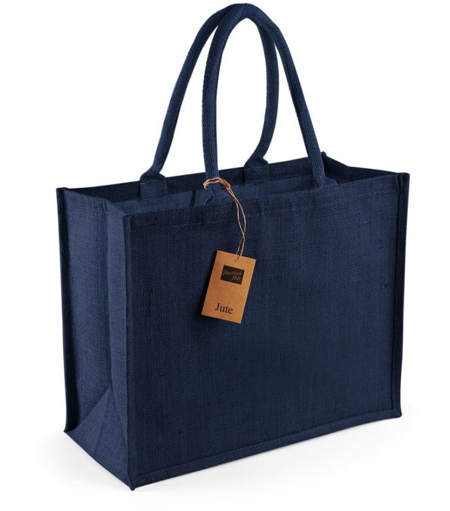 Jute Shopper Classic, navy/navy