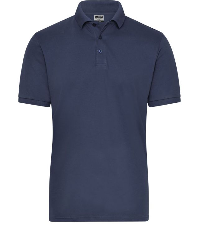 Herren Bio Stretch Polo Work - Solid, navy