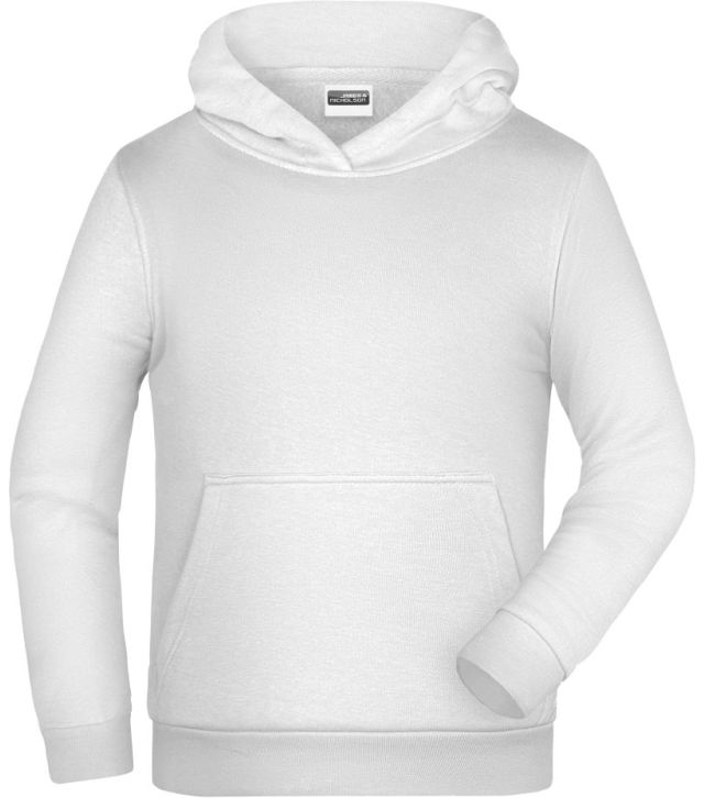 Kinder Kapuzen Sweater, white