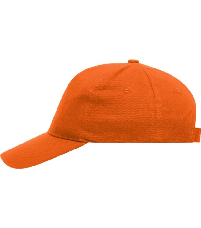 Schwere 5 Panel Baumwoll Kappe, orange