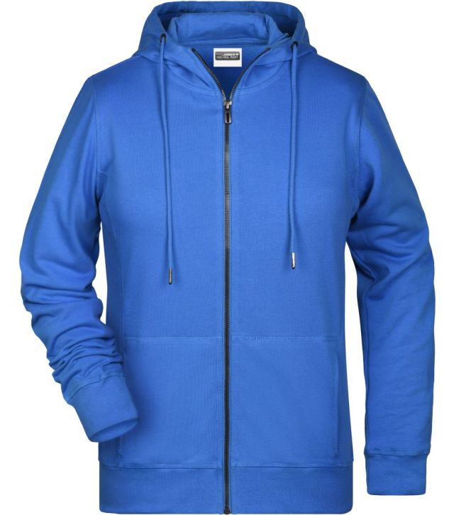 Damen Kapuzen Sweatjacke, cobalt