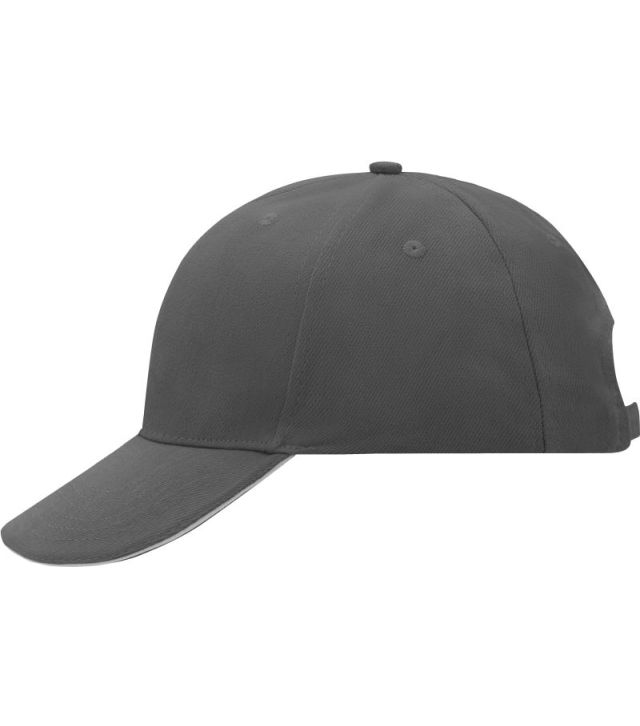 6 Panel Sandwich Kappe, graphite/light grey